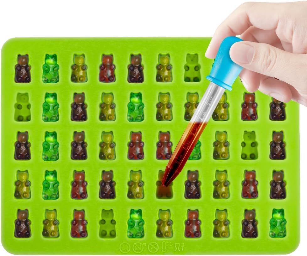 Plan A Silicone Mold Chocolate Jelly Candy Ice Mold Color Silicone Mold for Chocolate Jelly Ice Bear Candy Making Mold (3)