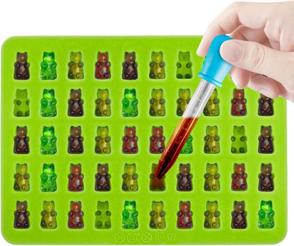 Plan A Silicone Mold Chocolate Jelly Candy Ice Mold Color Silicone Mold for Chocolate Jelly Ice Bear Candy Making Mold (3)