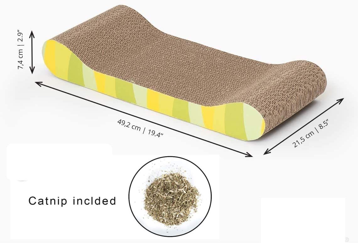 Chaya Cat Scratching Board Mat Scratching Bed Board Cat Scratching Board Sofa Rest Pet Furniture (Color Random)