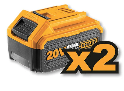 Ingco 20V Lithium-Ion Rotary Hammer Drill CRHLI202287 With Auxiliary Handle, 4Ah Battery & Drill Bits