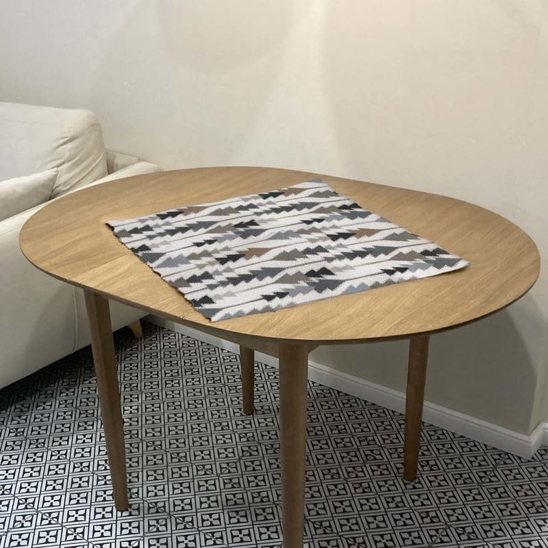 INTEX HOME Sofia Elegance Square Tablecloth – Luxurious Linen Velvet – Kitchen & Living Room Tables – For Ramadan & Events – Multiple Sizes Available – 1 Pc -130x130 cm - Multicolour