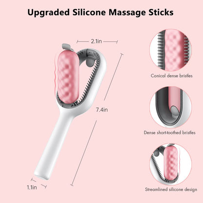 Sichy Dog Brush Cats Brush Grooming Comb,Self Cleaning Cat Dog Slicker Brushes Pet Grooming Tool Gently Removes Loose Undercoat, Mats Tangled Hair Slicker Brush for Pet