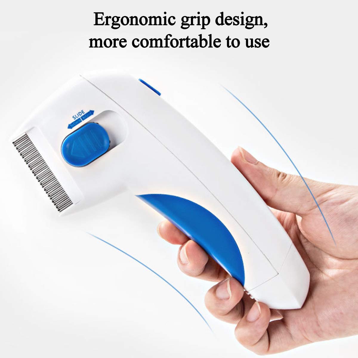 LQRLY Electric Flea Comb for Pet, Fleas Removal Tool Electric Brush Comb for Dogs Cats