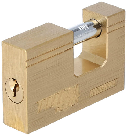 Total Tools Brass Block Padlock - 60 mm