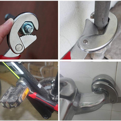 TK.Felly Universal Wrench, Large and Small, Set of 2, Compatible Dimensions Approx. 0.4 - 1.3 inches (9 - 32 mm), Monkey Wrench, Alternative Tool, Spanner, Plumbing, Water Supply