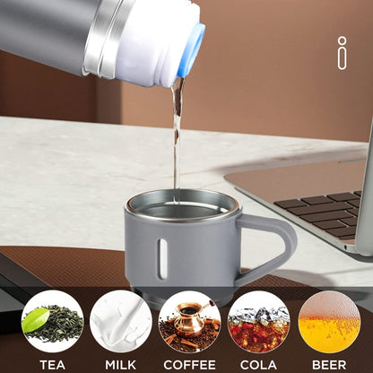 Coffee Thermos Stainless Steel Vacuum-Insulated Water Bottle, 500ml, Double-Wall Thermal Flask, Hot and Cold Beverage Container, Ideal for Travel and Office Use