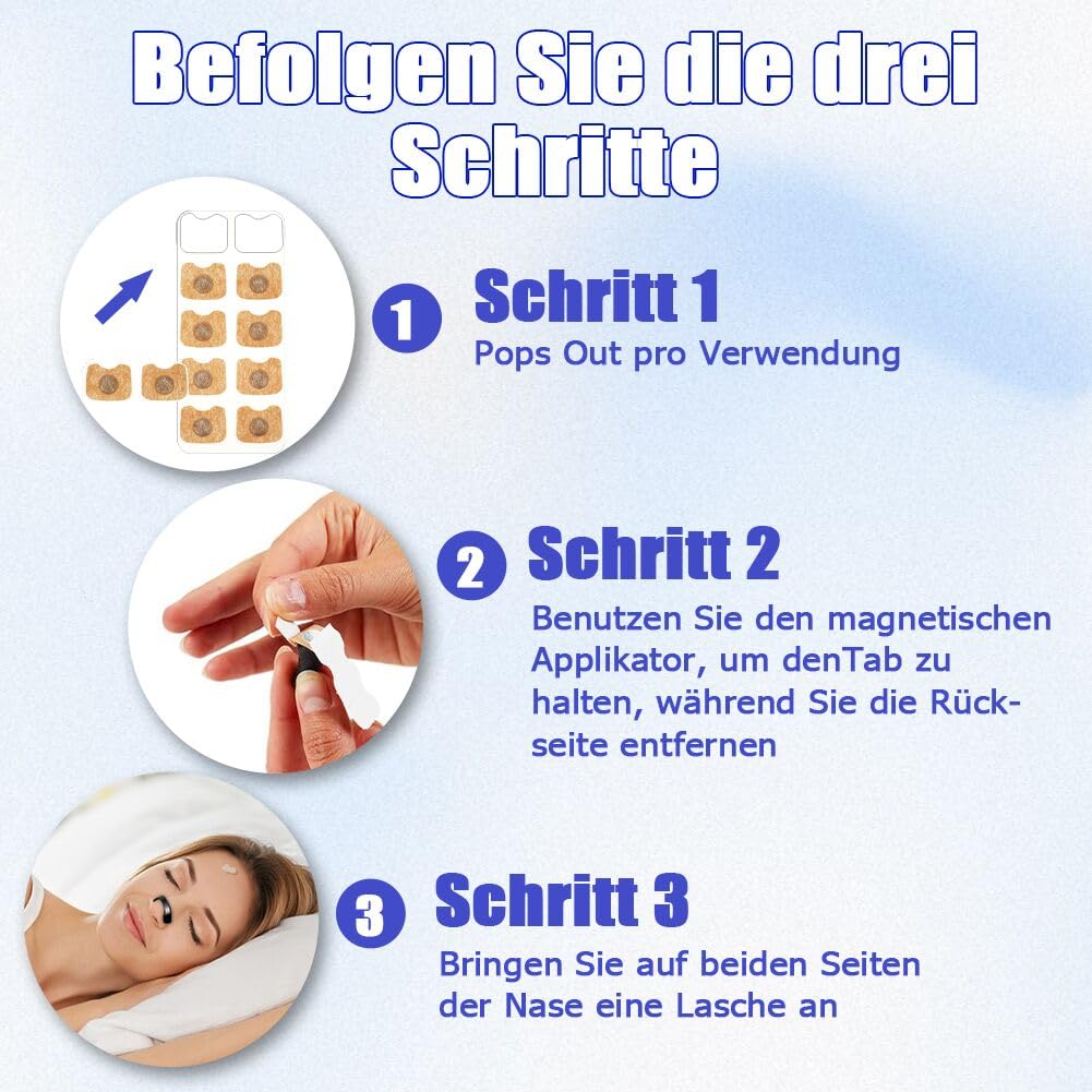 agctrler Nasal Strips, Intake Breathing Nasal Strip, Magnetic Nose Strip, Anti Snoring Nose Strip for Business Trips, Travel, Hotel and Home (Black)