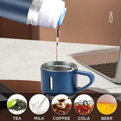 Coffee Thermos Stainless Steel Vacuum-Insulated Water Bottle, 500ml, Double-Wall Thermal Flask, Hot and Cold Beverage Container, Ideal for Travel and Office Use