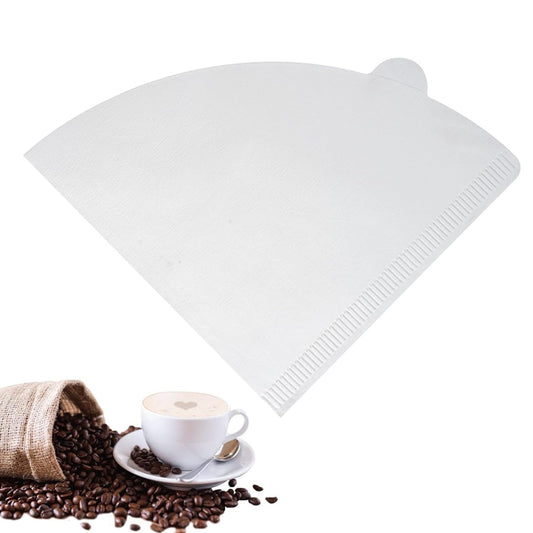 hzpolang Coffee Filter Papers V60 Size 02 Natural Unbleached Cone Filters Disposable Drip Coffee Filter Paper 1-4 Cups for Dripper Coffee Maker Pour Over Coffee Makers Cafe Machine (100 Pieces,White)