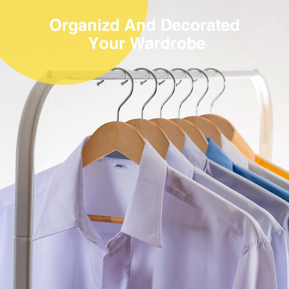 UINICOR Wooden Hangers - 30 Pack - Slim Wooden Suit Hangers Coat Hangers for Closet, Heavy Duty Hangers Precisely Cut Notches Wood Hangers,Clothes Hangers for Shirt Suit Dress Natural