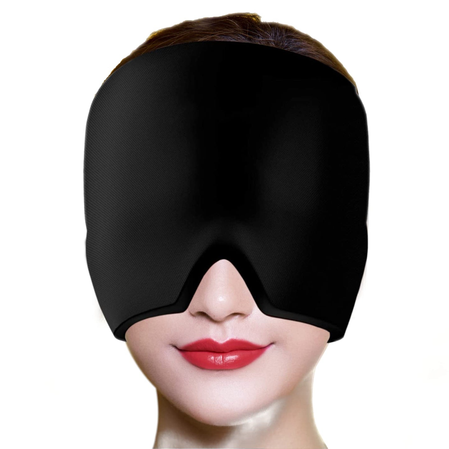 YNNRATY Headache Migraine Relief Hat - Hot & Cold Full Surrounding Migraine Relief Mask Ice Pack Cap, for Tension Sinus Headache, Fever, Stress Relief, Puffy Eye, Dark Circle, Sports Cold Compres