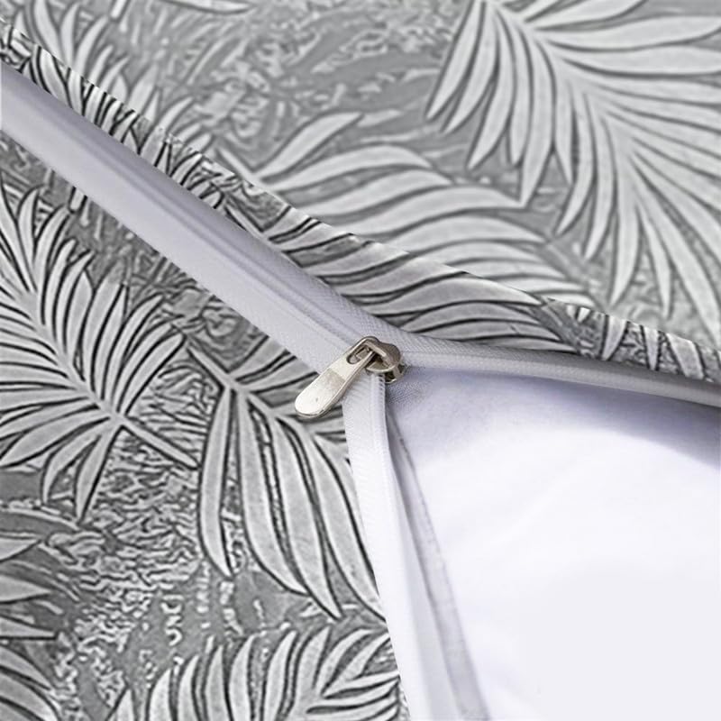 INTEX HOME Cushion Covers, Analia Floral Design, Premium Linen Velvet Fabric, Wrinkle-Resistant and Ultra-Soft, 40×40 cm, Set of 3, Grey, Decorative Pillow Covers for Sofas and Bedroom Décor