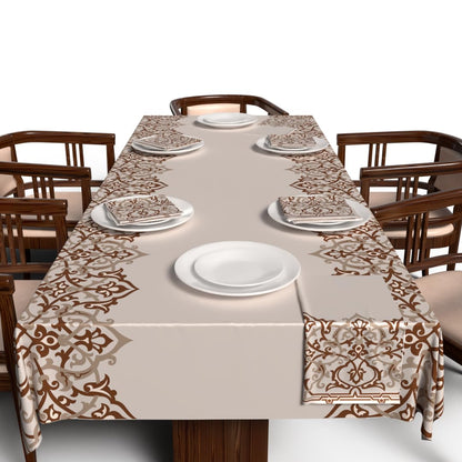 Ramadan's Unique Tablecloth & Napkins Set Satin
