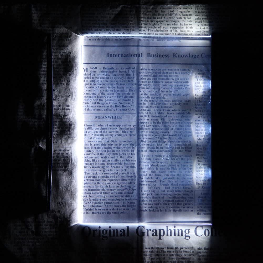 LED Lightwedge Reading Lamp Night Vision Flat Plate Portable Panel Book Light for Reading in Bed