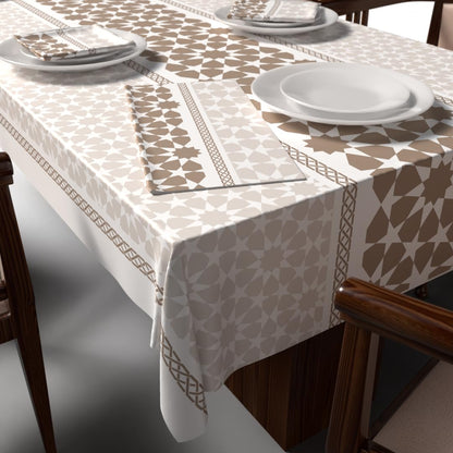Ramadan's Unique Tablecloth & Napkins Set Satin