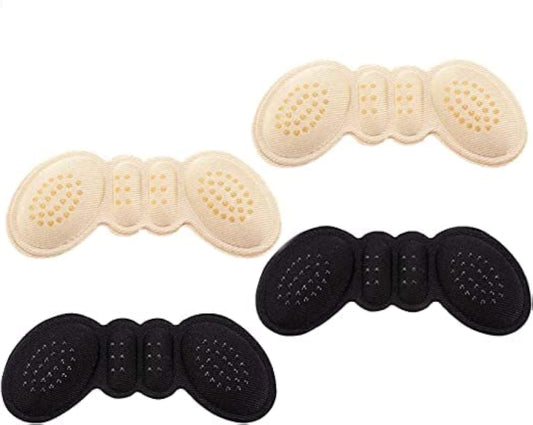 2 Pairs Heel Grips, Self-Adhesive Heel Cushion Pads,Shoe Fillers for Big Shoes Heel Blister Protectors for Women Men - Random colors