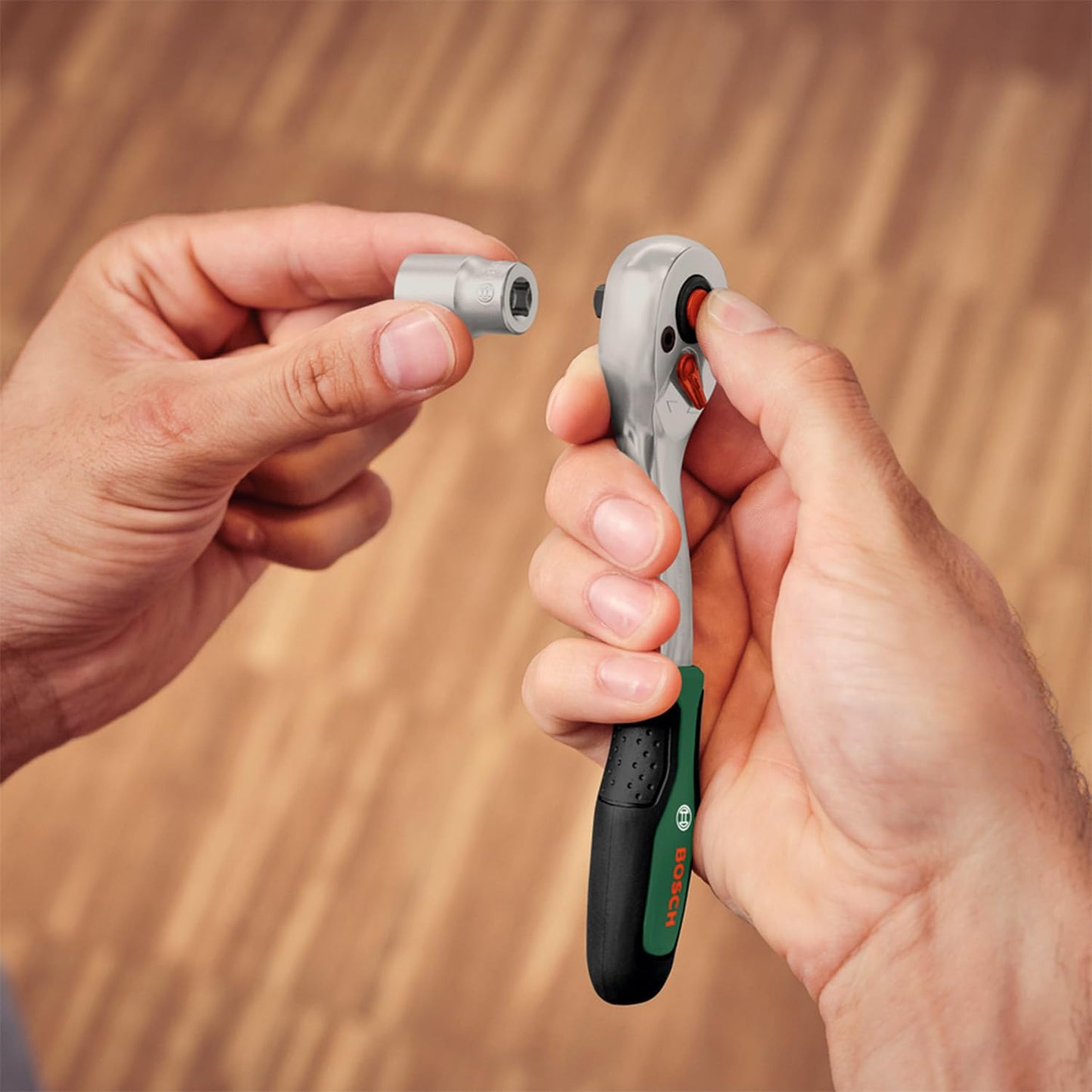 Bosch 1/4" + 1/2" Ratchet Set 57-Piece