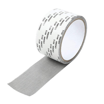 Window screen repair tape, 80 x 2inch door window screen patch repair kit, fiberglass covering mesh repair tape strong adhesive & waterproof seal for repair holes tears (grey)