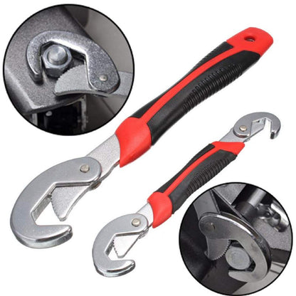 TK.Felly Universal Wrench, Large and Small, Set of 2, Compatible Dimensions Approx. 0.4 - 1.3 inches (9 - 32 mm), Monkey Wrench, Alternative Tool, Spanner, Plumbing, Water Supply