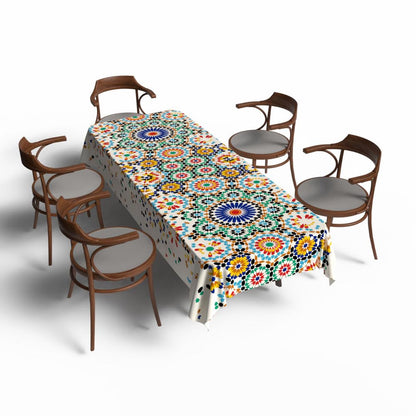 Tablecloth Waterproof Polyester Fabric, Easy Care ,Soft Touch