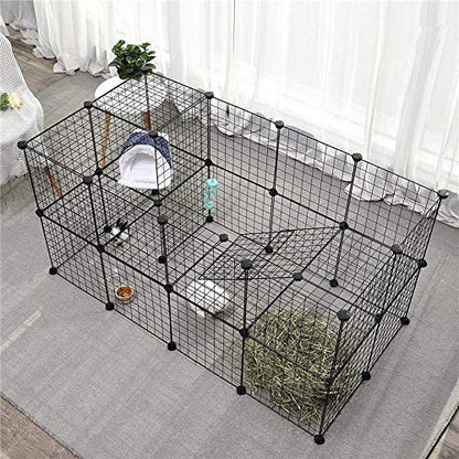 Metal Pet Playpen Dog Pets Fence Exercise Cage Metal Wire Storage Cubes Organizer
