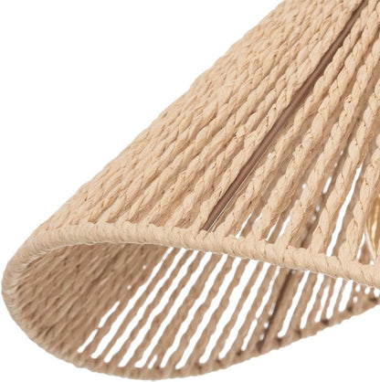 Nagafa Shop RBE1087 Bohemian Woven Chandelier, Natural Rattan Pendant Light, Organic Style Hanging Fixture for Living Room, Bedroom, and Dining Room