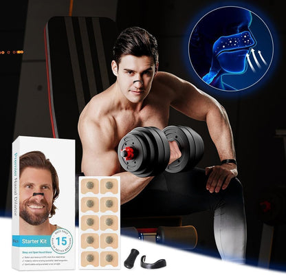 15 Pair Breathing Magnetic Nasal Strip Starter Kit Nose Strips For Breathing Reduce Snoring Nasal Pads Comfortable Anti-Snoring Equipment