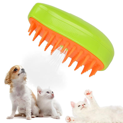 NHYDZSZ Steamy Cat Brush, 3-in-1 Steam Brush for Cats, Steamy Cat Hair Brush, Cat Steamy Brush, Self-Cleaning Steam Cat Brush, Cat Grooming Brush, Pet Hair Removal Comb for Cat and Dog