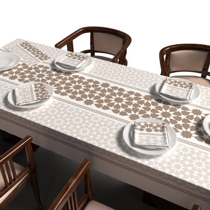Ramadan's Unique Tablecloth & Napkins Set Satin
