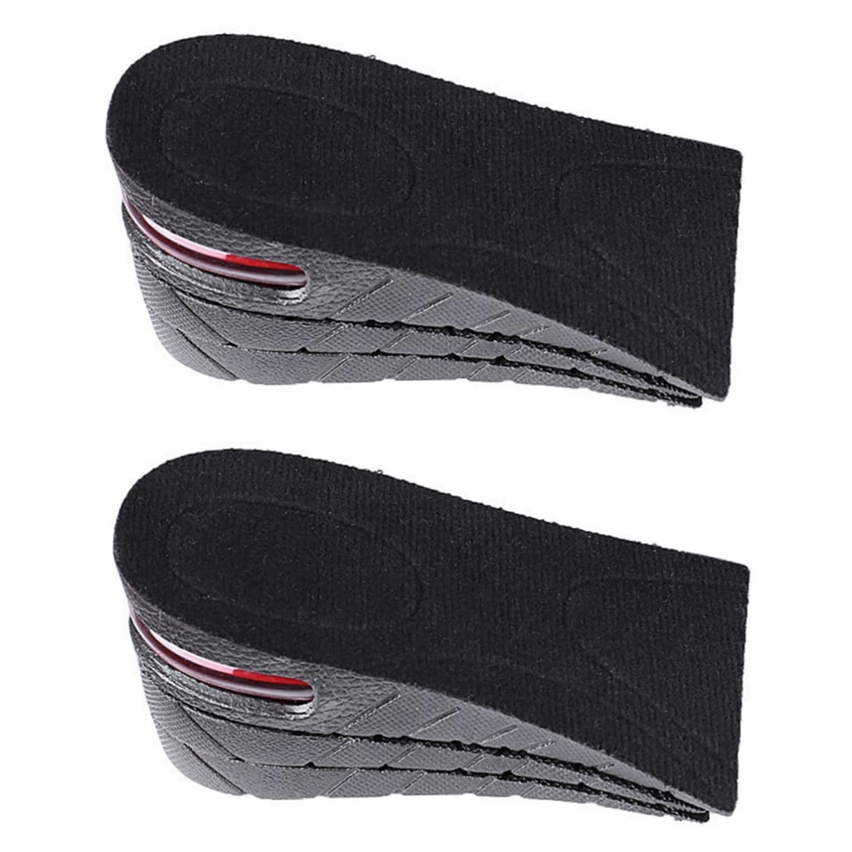 FOMIYES 2 Pairs Inner Booster Pad Height Increasing Insoles Height Increase Elevator Heel Cushion Insole Increased Insole Invisible Height Insole Velvet Adjustable Men and Women Insert