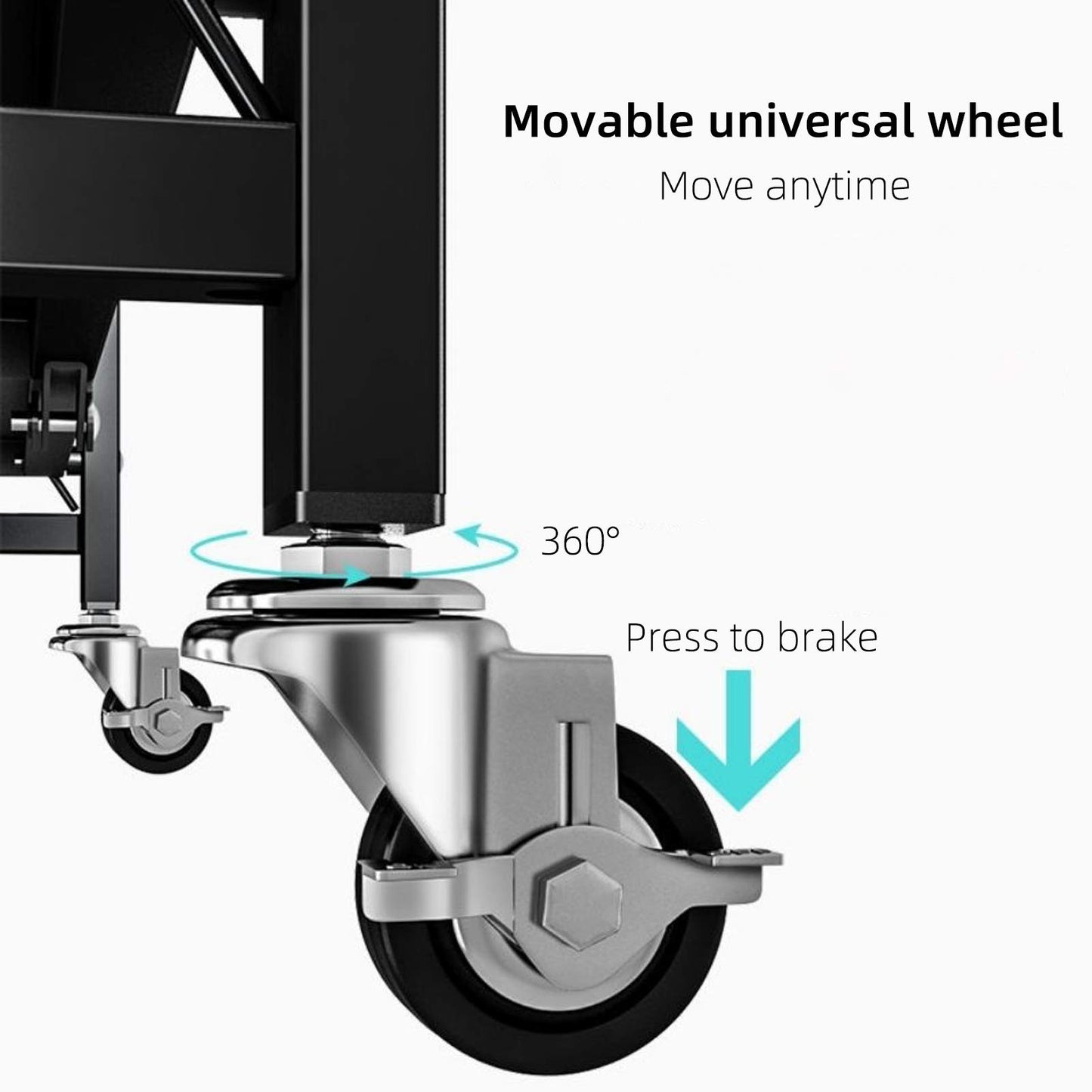 Storage Shelves, 5-Shelf Foldable Metal Shelving Units 28" W x 14" D x 65" H for Garage Kitchen Bakers Closet, Metal Wire, Collapsible Organizer Rack, Heavy Duty on Wheels (5 Shelf)