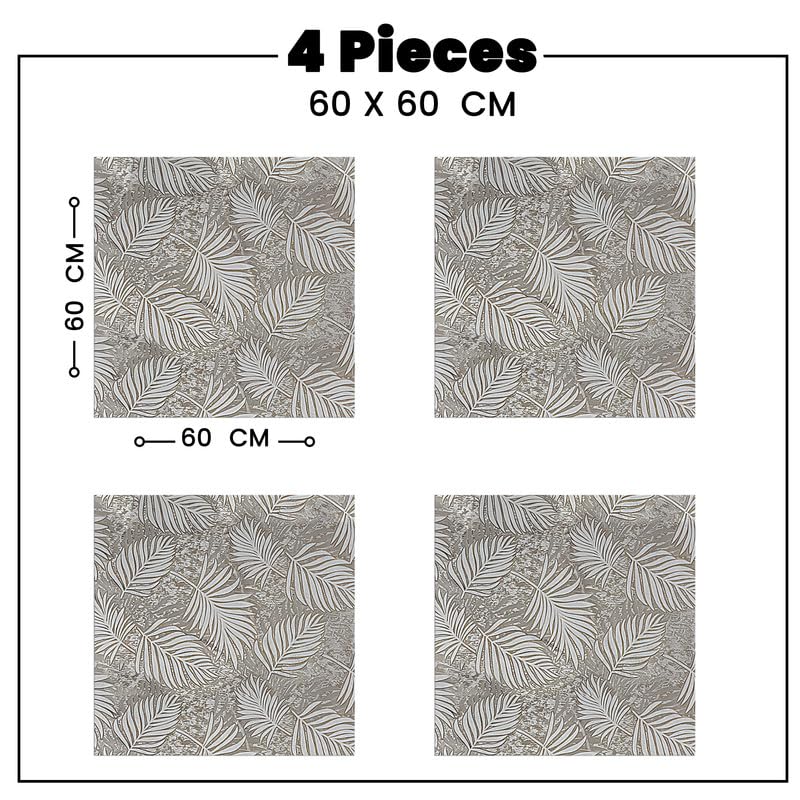 INtex HOME Analia Linen Tablecloth, Rectangular Dining Cover, Elegant and Durable, Soft Fabric, Easy-Care, Multi-Purpose for Home, Events, and Special Occasions, Set of 4 - Café - 60 x 60 CM