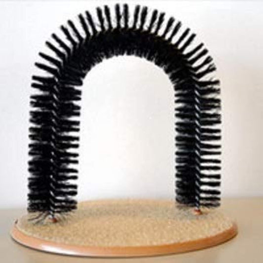 Purrfect Arch Self Groomer Scratching Base Deshedding Tool Catnip Toy for Cat Kitten