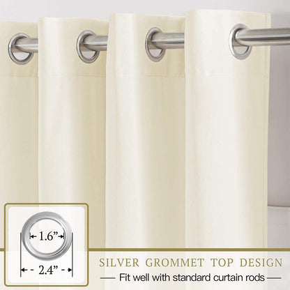 Elegant Velvet Curtains - Thermal Insulated Curtains for Living Room,steel Grommets - Light Blocking Shades - 2 panels