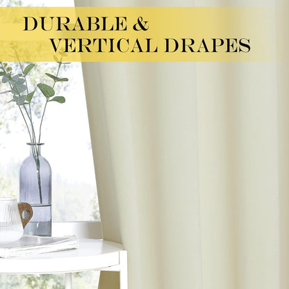 INtex CURTAINS HOUSE Blackout Curtains - Soft Peachy Texture Thermal Insulating Curtains-Silver Steel Grommets Blackout For Living Rooms And Bedrooms - Single Panel 135W X 230L CM Black