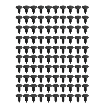 Plastic Nylon Fender and Bumper Shield Retainer Fastener Rivet Clips (100 Pieces)