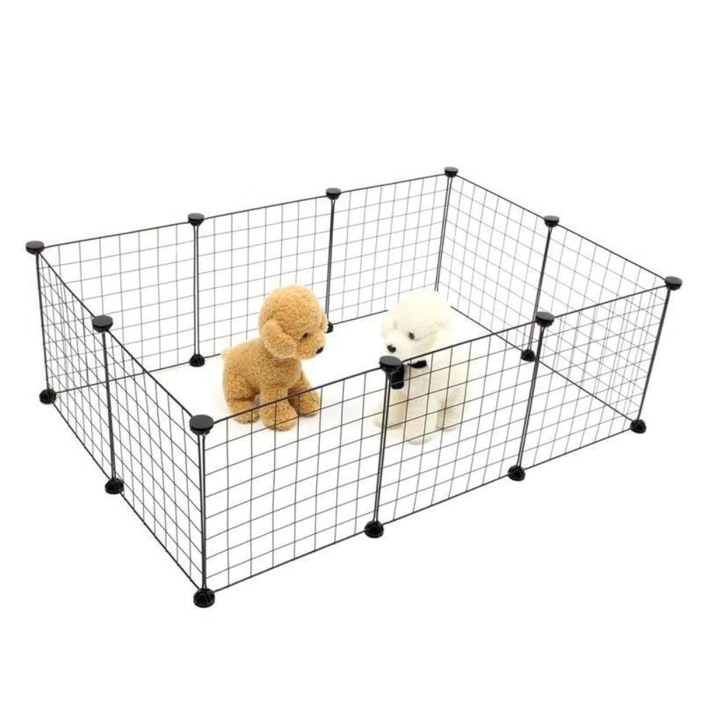 Portable Metal Pet Playpen Easy to Disassemble and Install Portable Indoor Outdoor Exercise Pen 10pcs