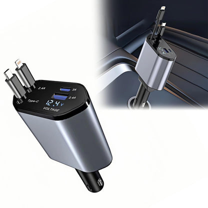 Retractable Car Charger, 120 W Retractable Cigarette Lighter, Car Charger Cigarette Lighter, Car Plug