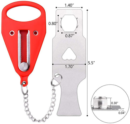 Xhwykzz Portable Door Lock for Travel, AirBNB, School Lockdown, Home, Apartment, Hotel, and Motel Security - Family and Hotel Safety