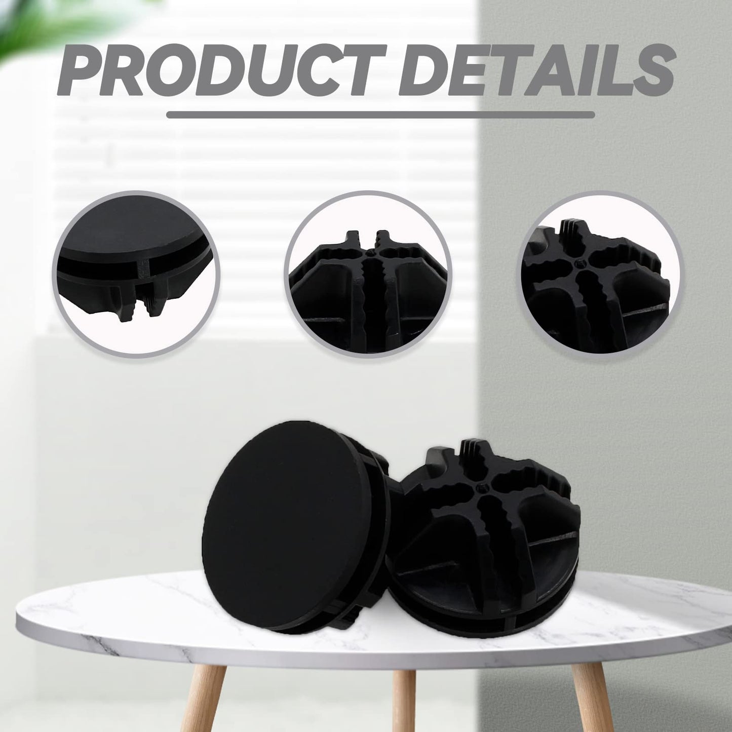 Bonsicoky 16 Pcs Black Plastic Connector, Wire Grid Cube Connector for Modular Closet Storage Organizer and DIY Wire Cube Storage Unit