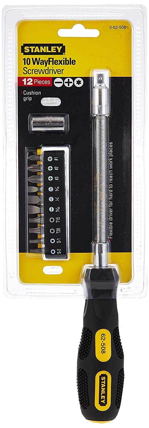Stanley 0-62-508 10 Way Soft Grip Screw Driver Set