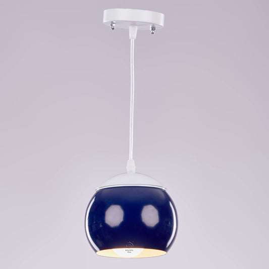 Nagafa Shop, Blue Modern Aluminium Bowling Pendant Light, 1 Lamp,