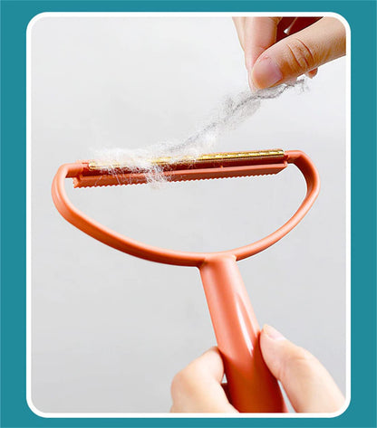 Land cast portable lint remover manual clothes cleaning fuzz shaver pet fur hair lint remover carpet rake for fluff manual epilator fabric pilling lint remover (blue)