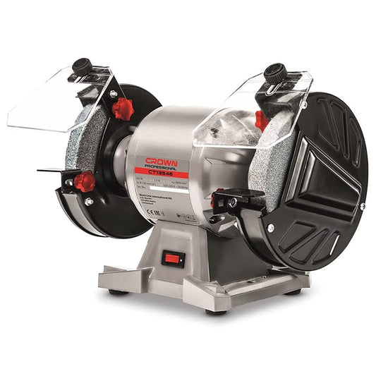 Crown ct13546 bench grinder, 6 inch, 150 mm - 250 watt