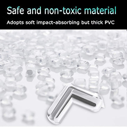 20-Pieces Safety Corner Protectors Guards for Baby Proofing, Soft Edge Cushion for Furniture, Easy to Install, Transparent, 4 x 4 x 1.5 cm