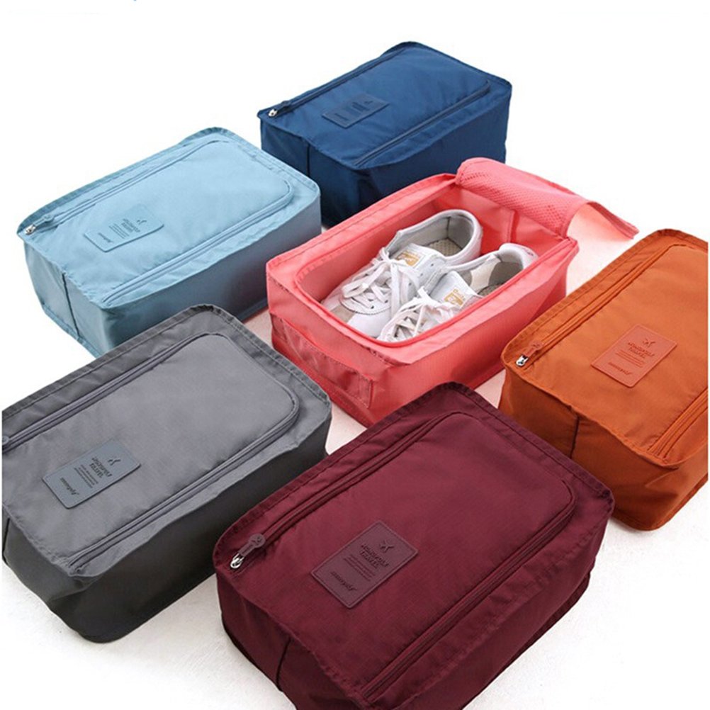 Cabilock Shoes Bag Travel Shoes Storage Bag Waterproof Portable Shoes Package Bag Packing Cubes Storage Bag (Grey)