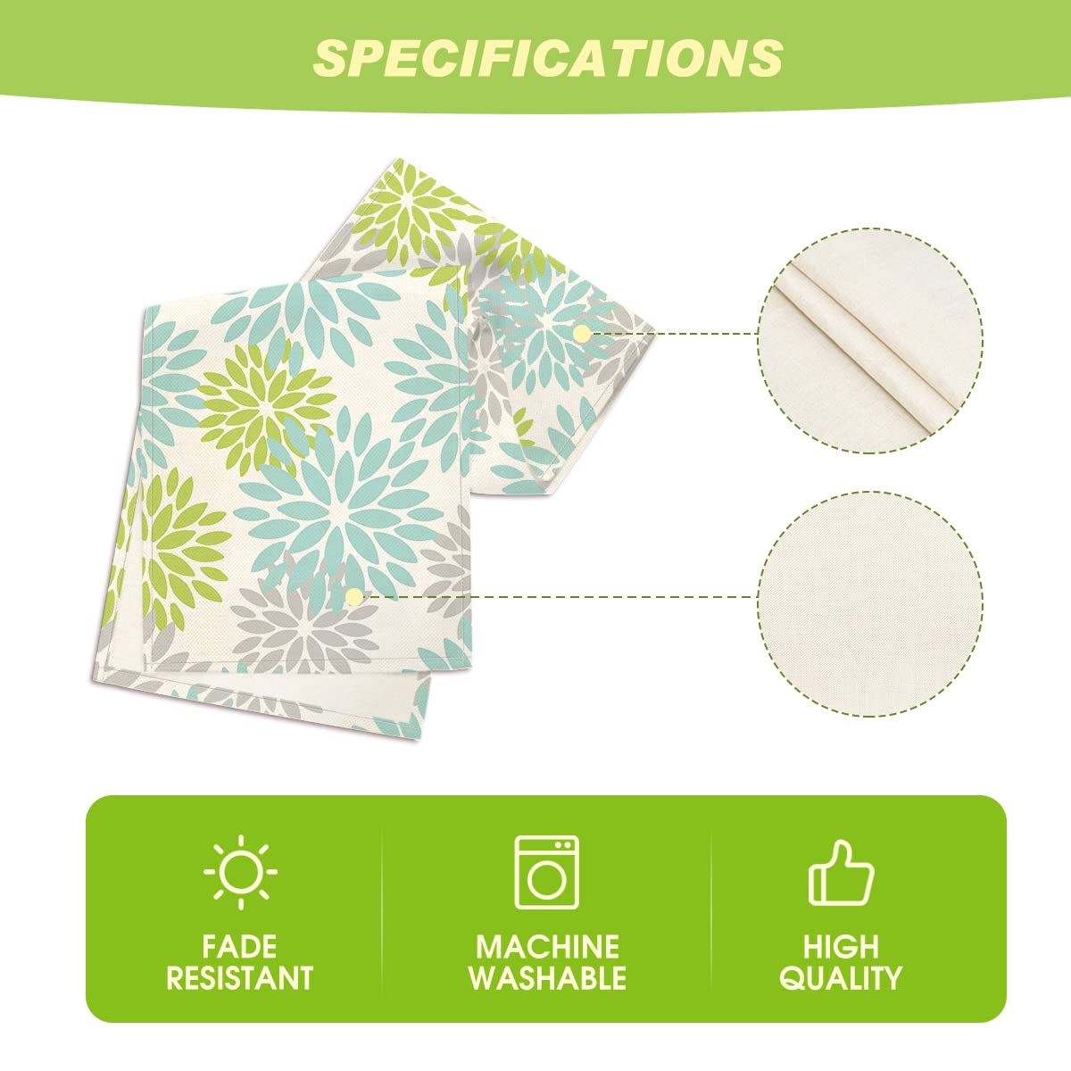 INTEX HOME Velvet Floral Table Runner, Soft Linen Fabric, Machine Washable, Rectangular Design, 1 Piece, 45 x 135 cm, Black x Grey, Dining Table Decoration for Home, Events and Special Occasions