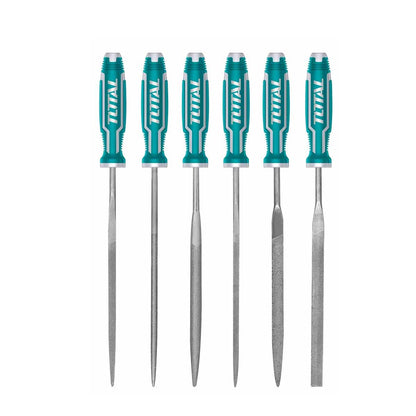 carrr T.O.T.A.L THT91462 Precision File Set - 6-Piece, 140mm Professional Grade Tool Kit for Detailed Work