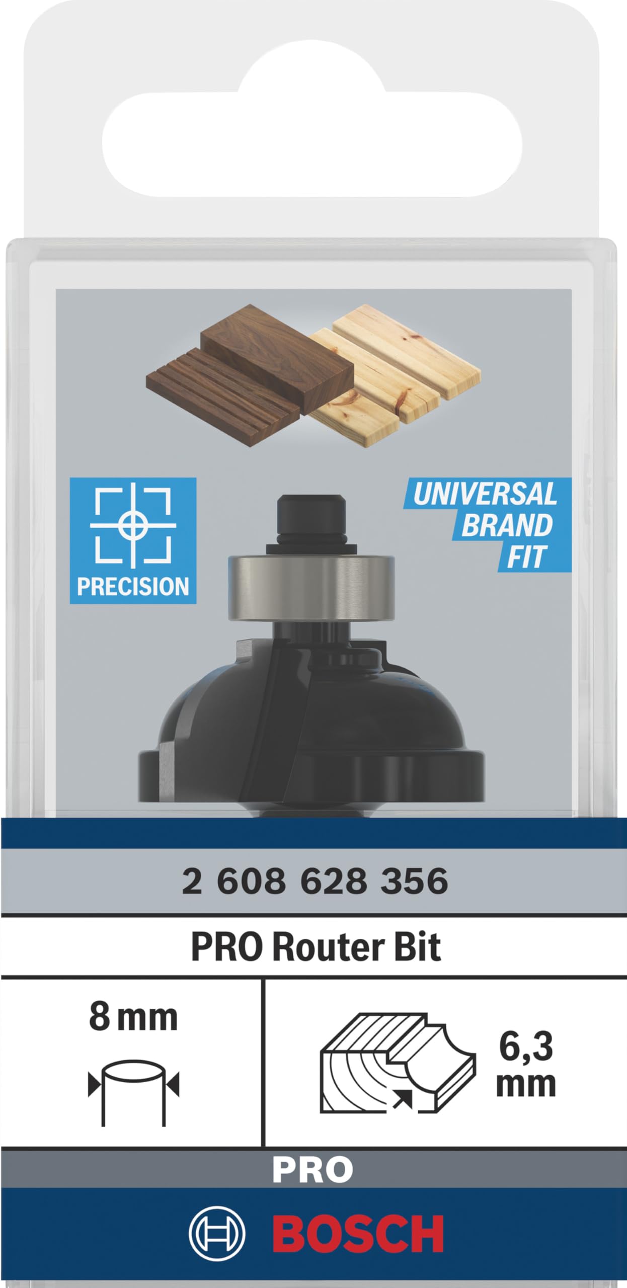 Bosch Professional 2608628356 Profile Cutter, Silver/Black, 8 mm x 28.5 mm x 54 mm