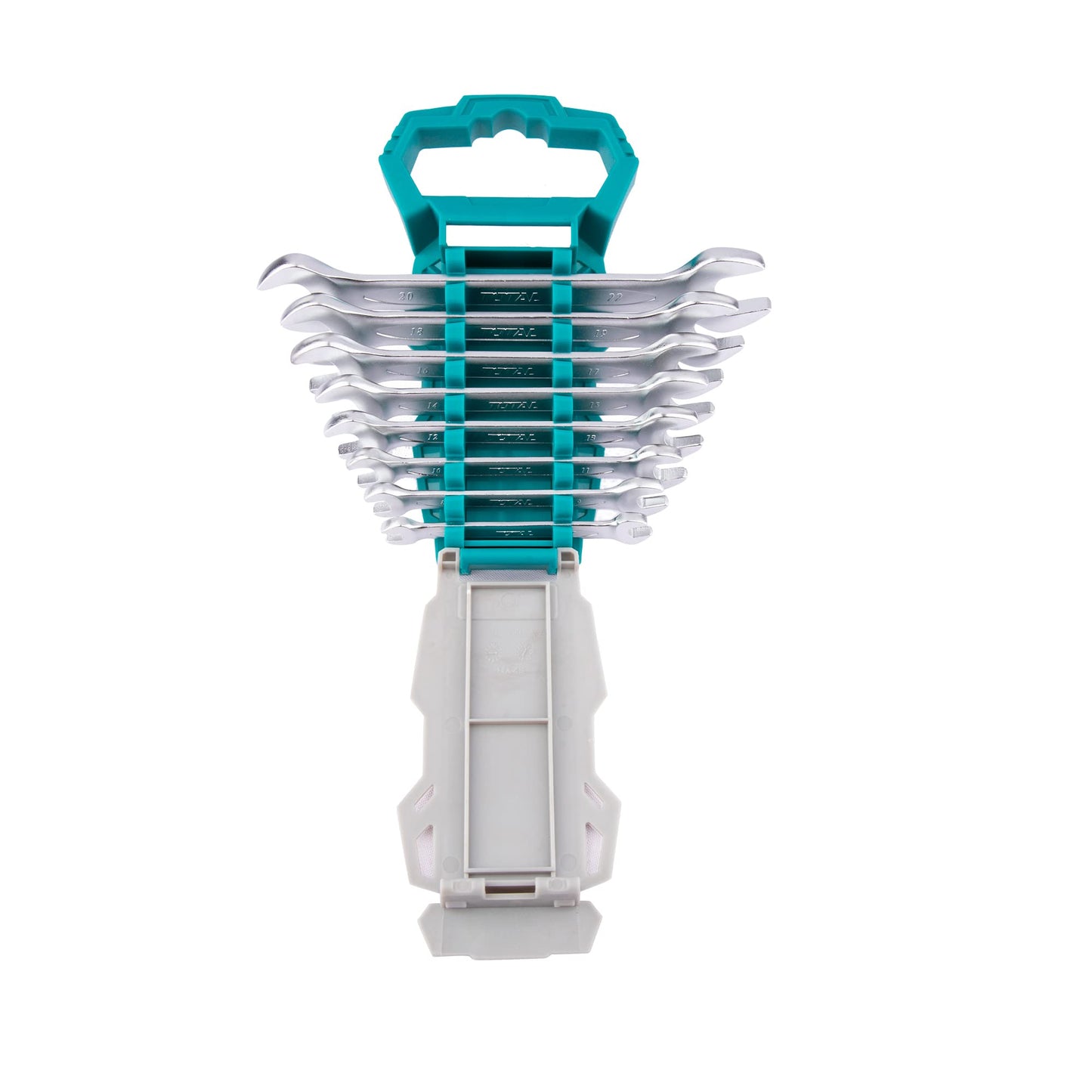 Total tht102386 double open end spanner set with high performance - multi colour